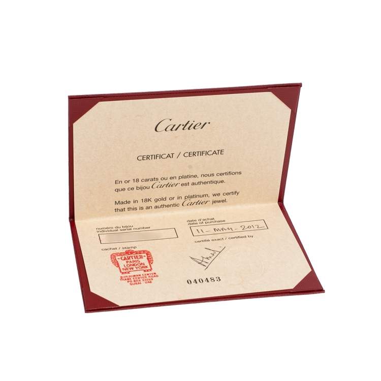 Pre Owned Cartier Trinity 18K Three Tone Gold Adjustable Bracelet