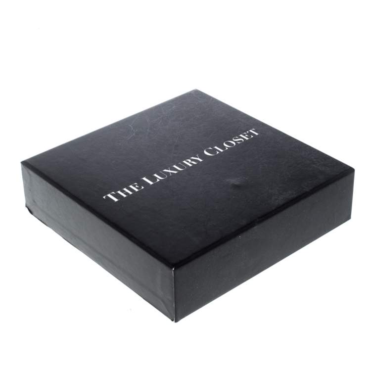 Pre Owned Cartier Trinity 18K Three Tone Gold Adjustable Blue Cord Bracelet