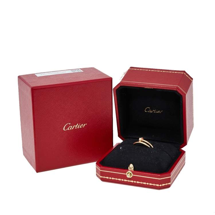 Pre Owned Cartier Juste un Clou 18K Yellow Gold Ring Size EU 59