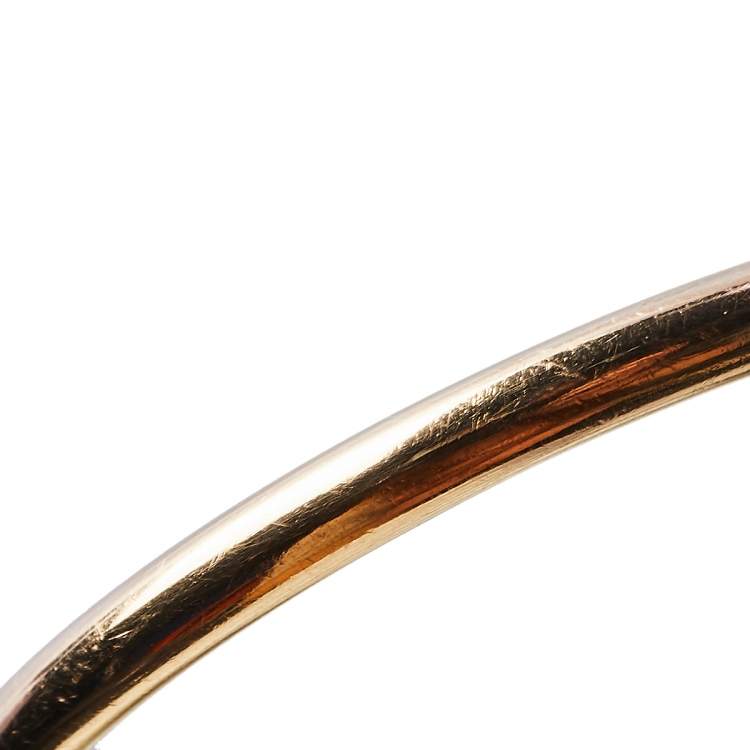 Pre Owned Cartier Juste Un Clou Diamond 18K Yellow Gold Bracelet 17