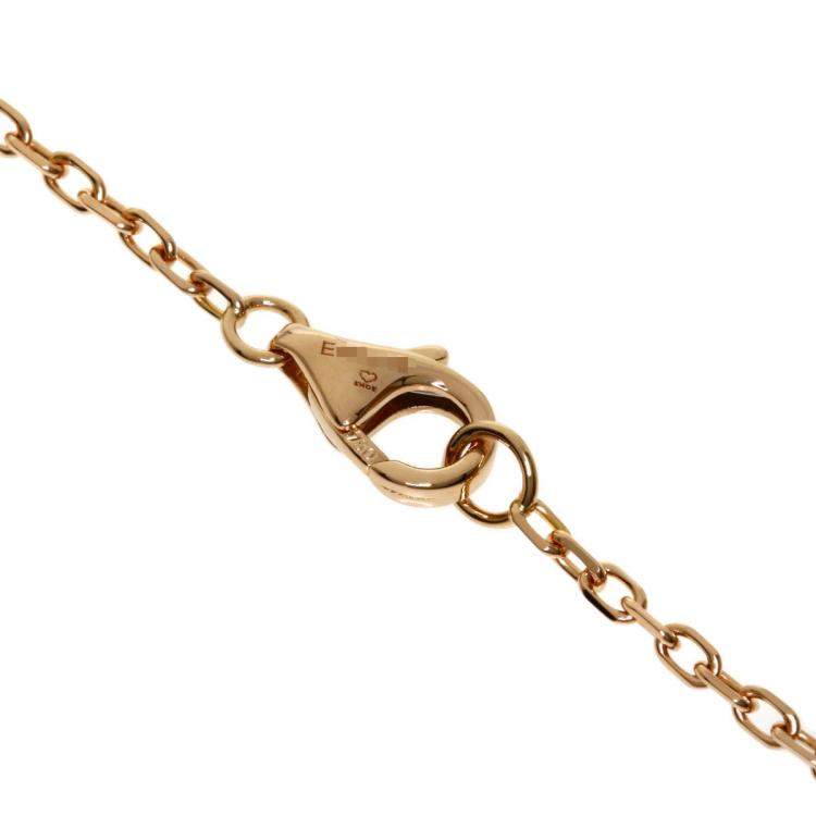 Pre Owned Cartier Trinity 18K Rose Gold Sappire Necklace