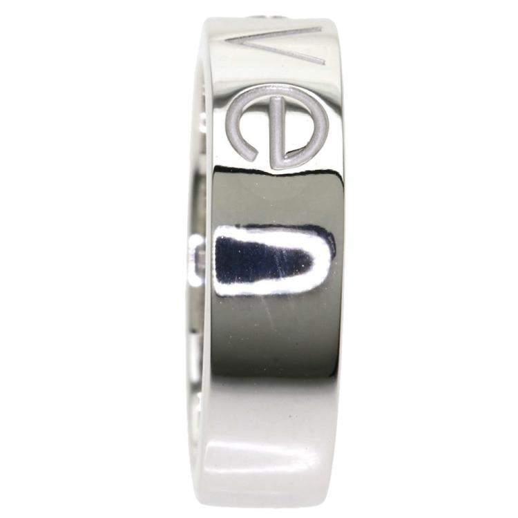 Pre Owned Cartier Love 18K White Gold, Diamond Ring Size EU 48