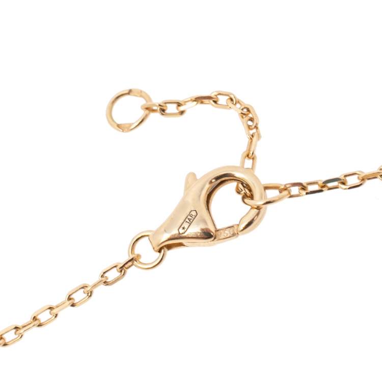 Pre Owned Cartier Juste un Clou Diamond 18K Yellow Gold Pendant Necklace