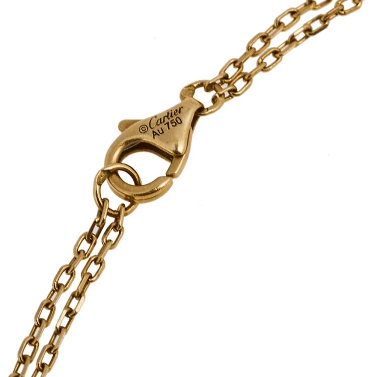 Pre Owned Cartier Love Diamond 18K Yellow Gold Bracelet