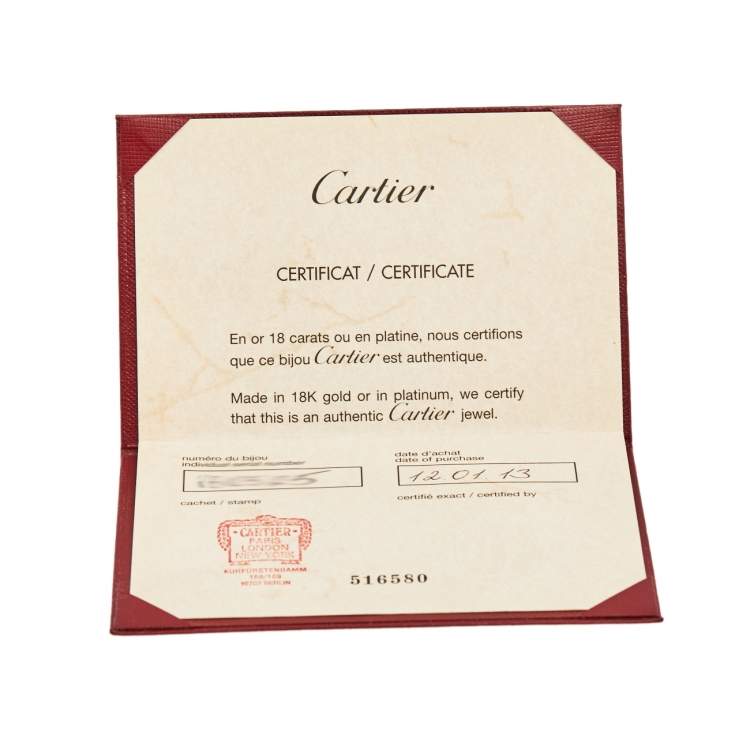 Pre Owned Cartier Trinity Classic 18K Three Tone Gold Rolling Ring 52