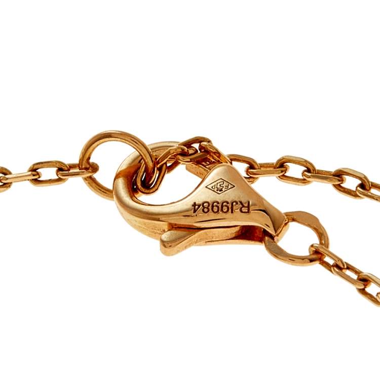 Pre Owned Cartier Trinity de Cartier Heart 18k Three Tone Gold Bracelet 
