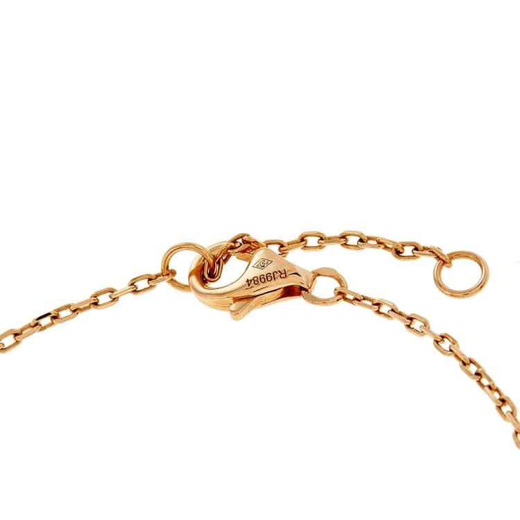 Pre Owned Cartier Trinity de Cartier Heart 18k Three Tone Gold Bracelet 