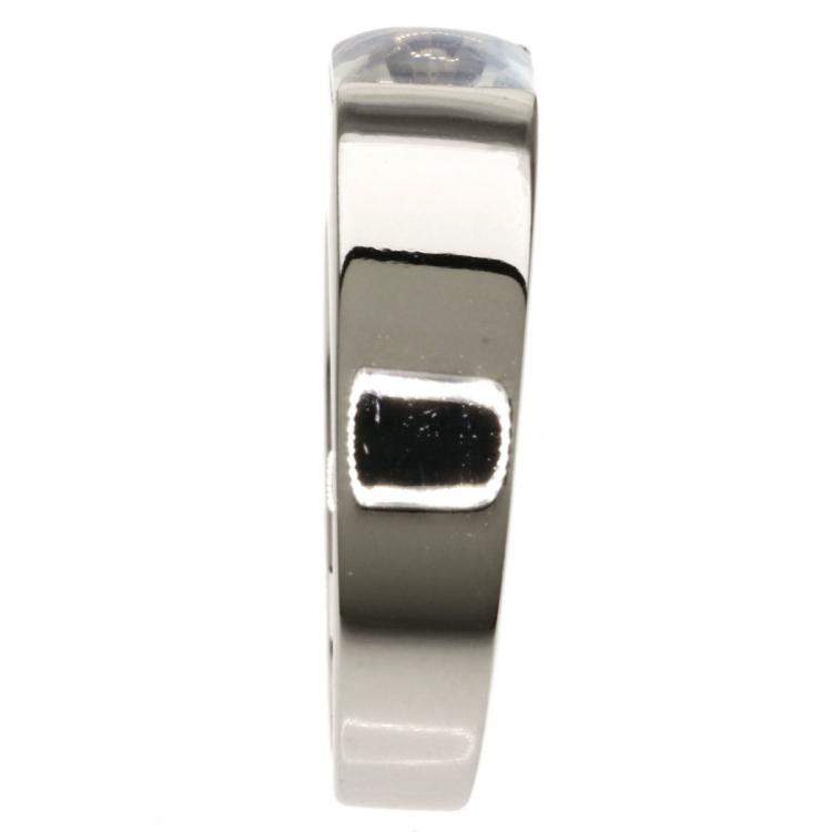 Pre Owned Cartier Tank 18K White Gold Moonstone Ring EU 49