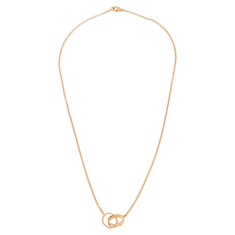 Cartier hotsell interlocking necklace