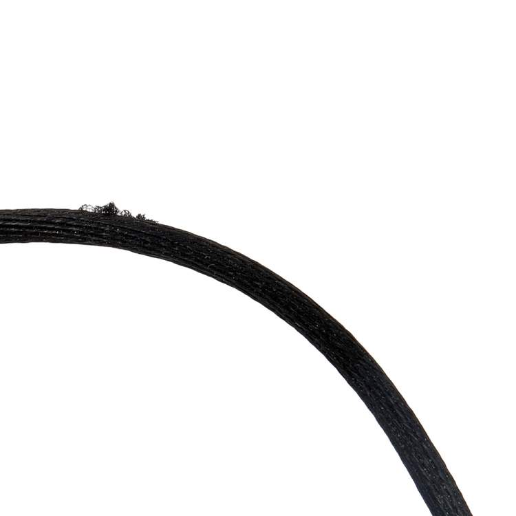 Pre Owned Cartier Trinity De Cartier Black Ceramic & 18k White Gold Adjustable Cord Bracelet