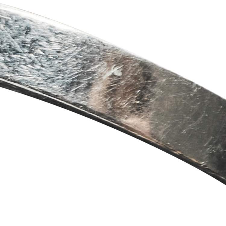 Pre Owned Cartier C de Cartier Platinum Wedding Band Ring Size 59