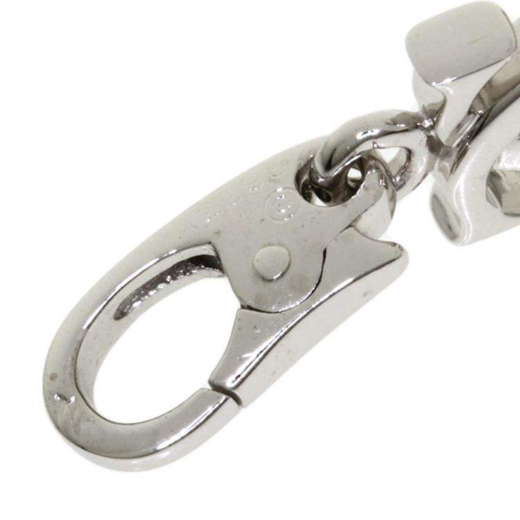 Pre Owned Cartier Double C 18K White Gold Charms and Pendants