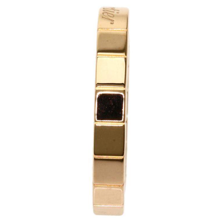 Pre Owned Cartier Lanieres 18K Rose Gold Ring EU 47