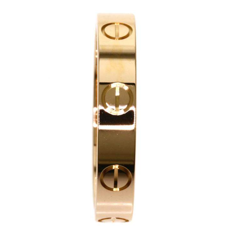 Pre Owned Cartier Love 18K Rose Gold Ring EU 53