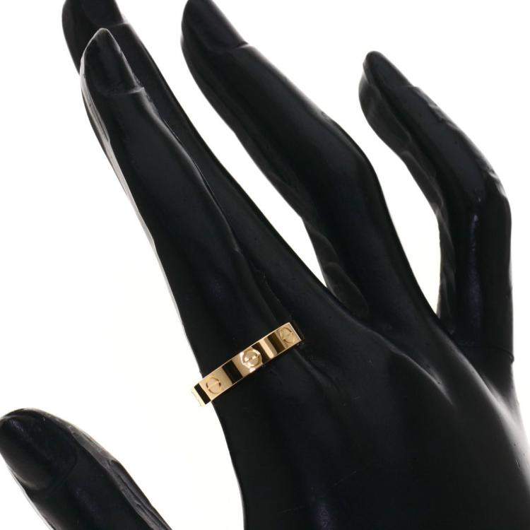 Pre Owned Cartier Love 18K Rose Gold Ring EU 53