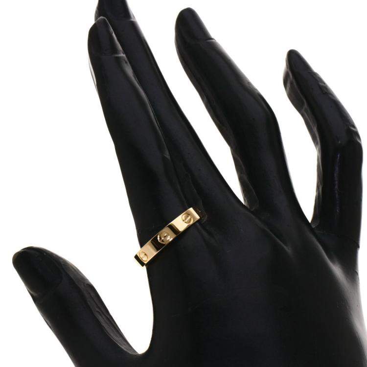 Pre Owned Cartier Love 18K Rose Gold Ring EU 57