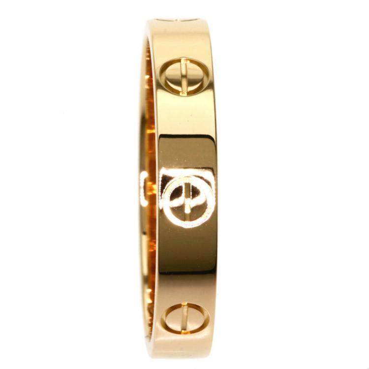Pre Owned Cartier Love 18K Rose Gold Ring EU 57