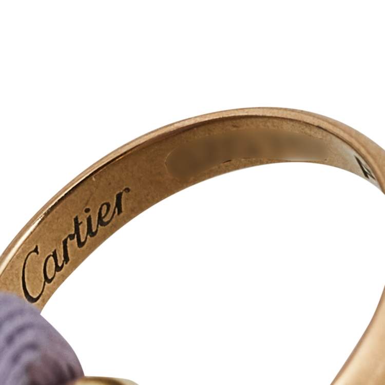 Pre Owned Cartier Trinity de Cartier 18K Three Tone Adjustable Cord Bracelet