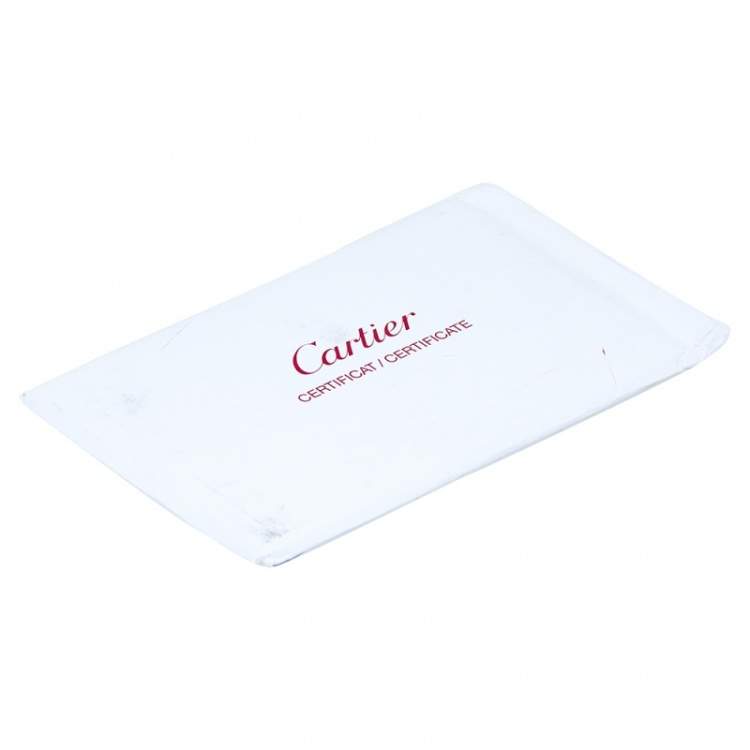 Pre Owned Cartier Love Platinum Band Ring Size 51