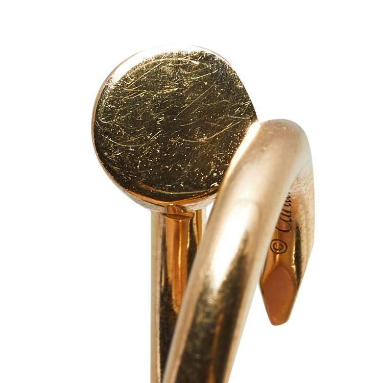 Pre Owned Cartier Juste Un Clou 18K Rose Gold Ring Size 50