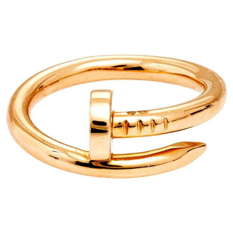 Cartier Juste Un Clou 18k Rose Gold Ring Size 58