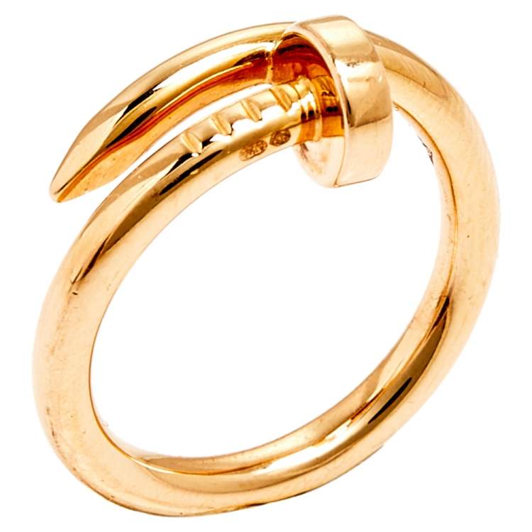 Cartier Juste Un Clou 18k Rose Gold Ring Size 58