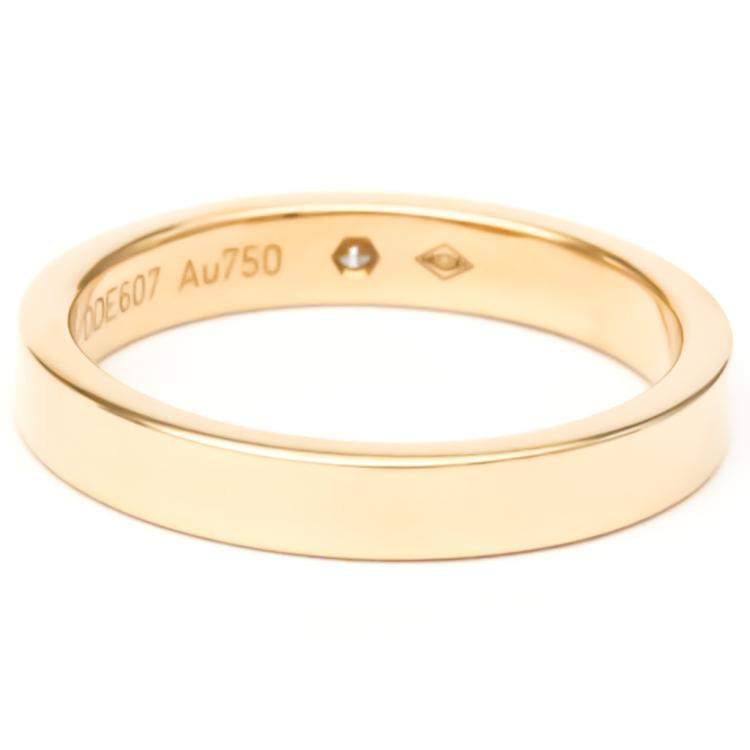 Pre Owned Cartier C De Cartier 18K Rose Gold Diamond Ring EU 51