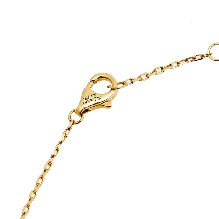 Pre Owned Cartier Juste un Clou Diamond 18K Yellow Gold Pendant Necklace 