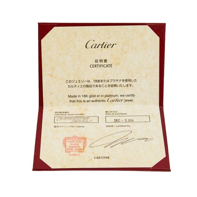 مملوكة مسبقًا Cartier Love 18K Rose Gold Narrow Wedding Band Ring 48