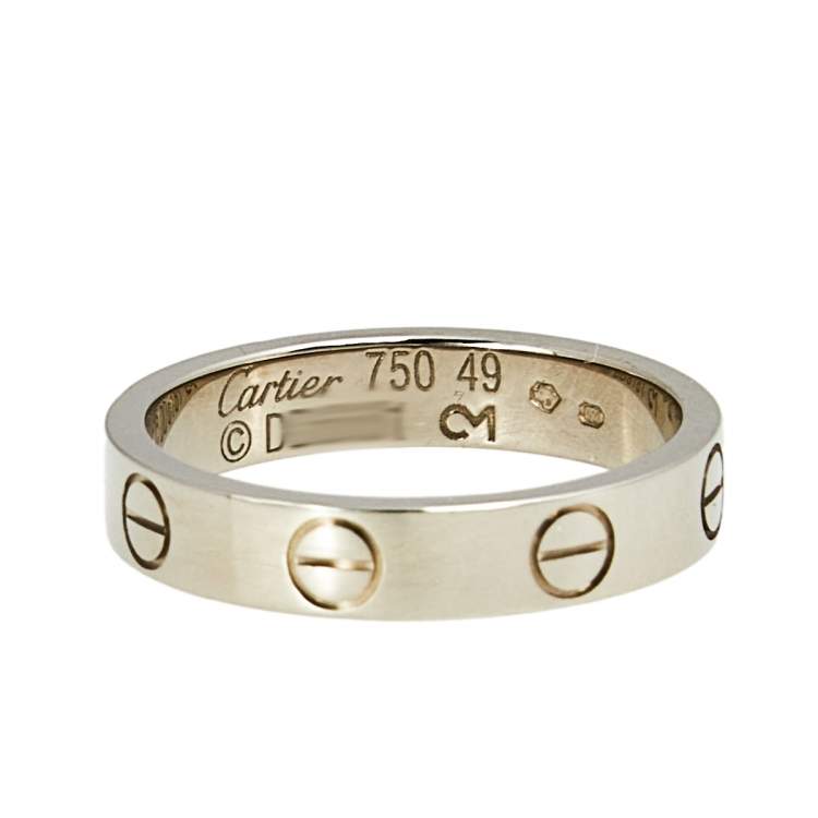 Cartier love outlet band white gold