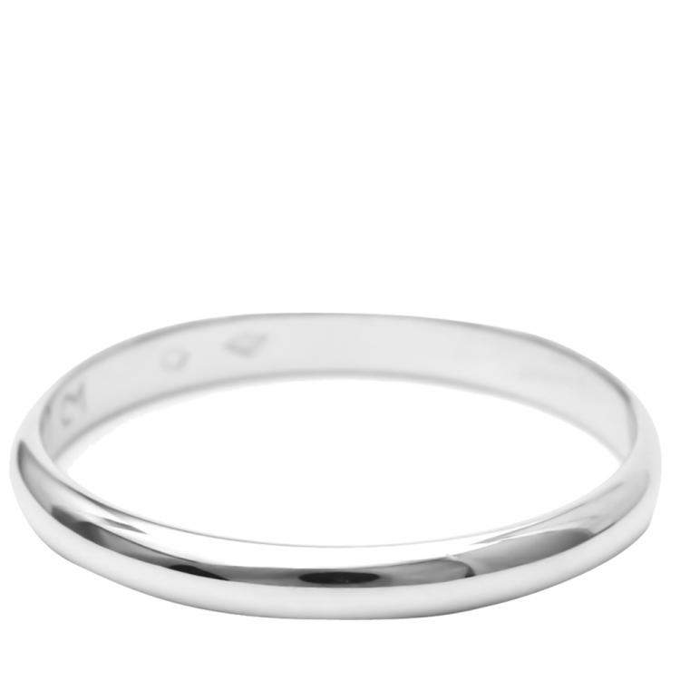 Pre Owned Cartier 1895 Wedding Band Platinum Ring EU 57