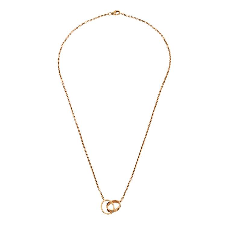 LOVE NECKLACE, 2 DIAMONDS | Cartier love necklace, Rose gold accessories, Love  necklace