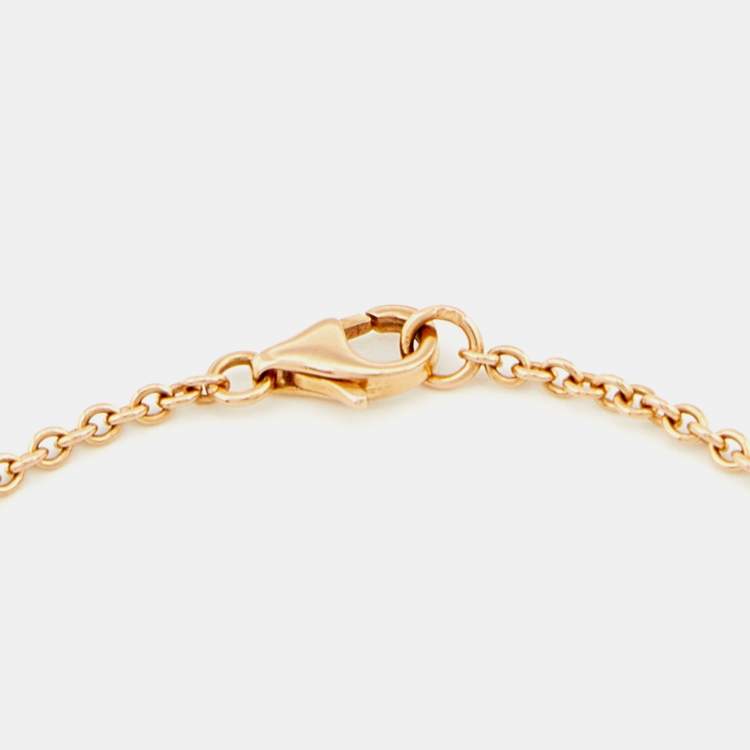 Pre Owned Cartier Love Interlocking Loop 18K Rose Gold Bracelet