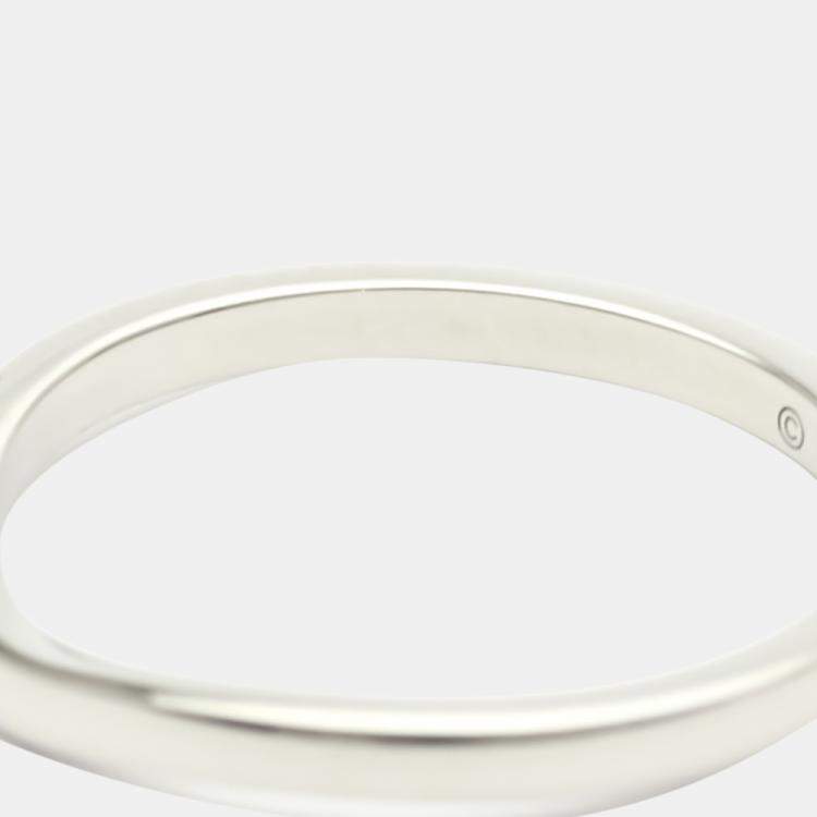 مملوكة مسبقًا Cartier Ballerine Platinum Ring EU 56