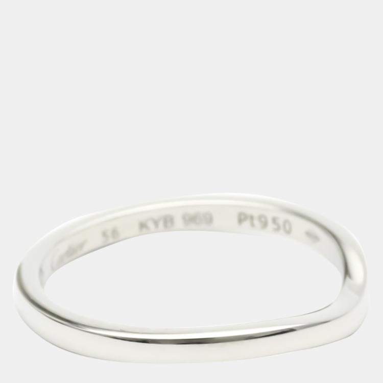 مملوكة مسبقًا Cartier Ballerine Platinum Ring EU 56