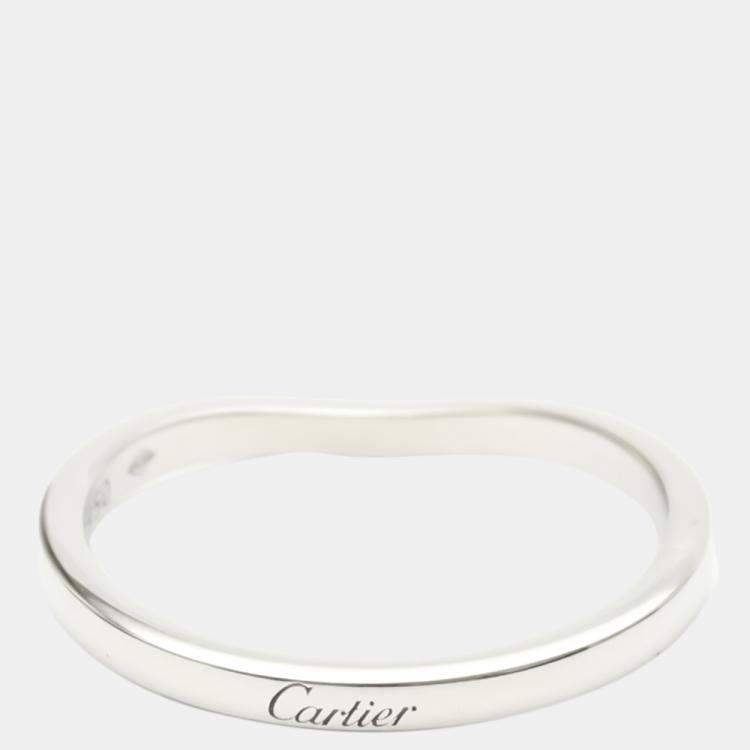 مملوكة مسبقًا Cartier Ballerine Platinum Ring EU 56