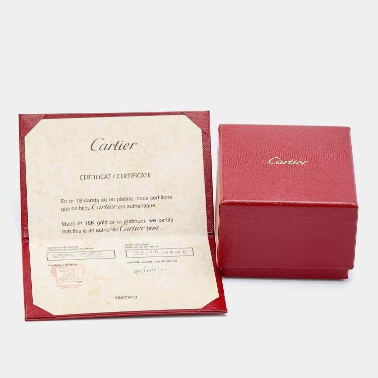Pre Owned Cartier Juste Un Clou 18k Rose Gold Small Band Ring Size 49