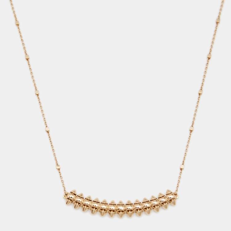 Cartier Rose Gold and Onyx Clash de Cartier Necklace (70cm) | Harrods IE