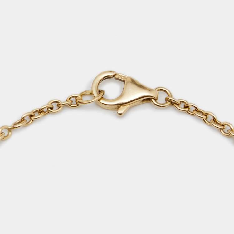Pre Owned Cartier Love Interlocking Loops 18k Yellow Gold Bracelet
