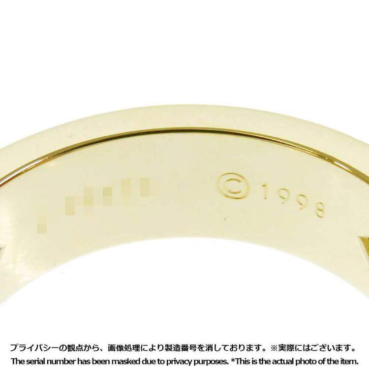 Pre Owned Cartier Love 18K Yellow Gold Diamond Ring EU 52