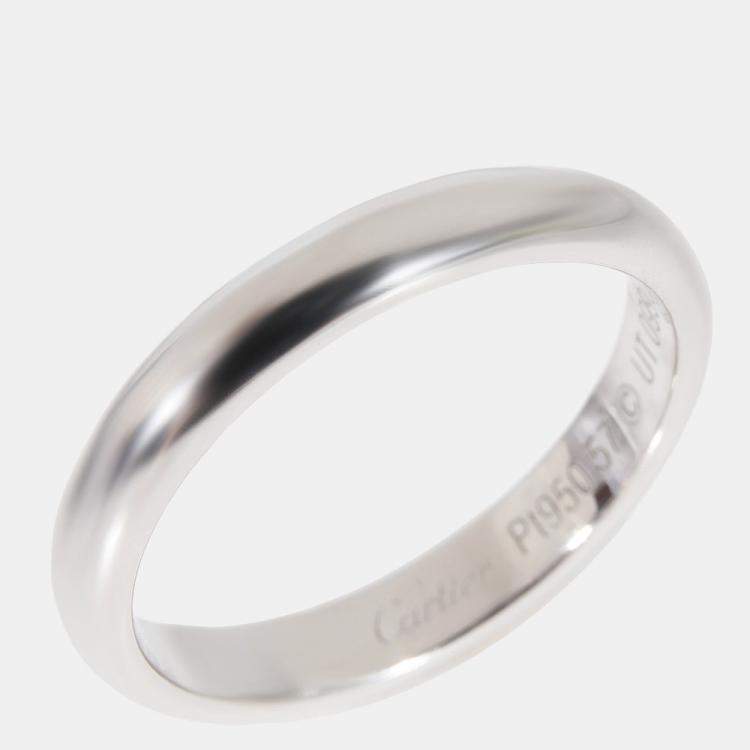 Cartier platinum 2025 wedding band