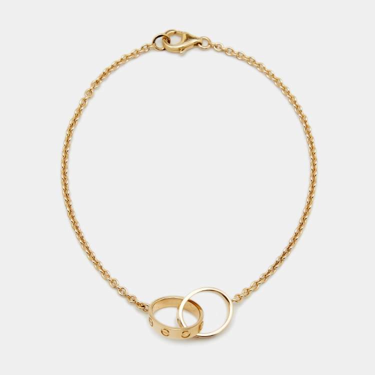 Cartier Love Interlocking Loops K Yellow Gold Bracelet Cartier The