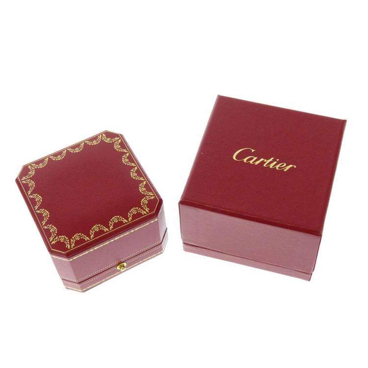 Pre Owned Cartier Love 18K White Gold Diamond Ring EU 56