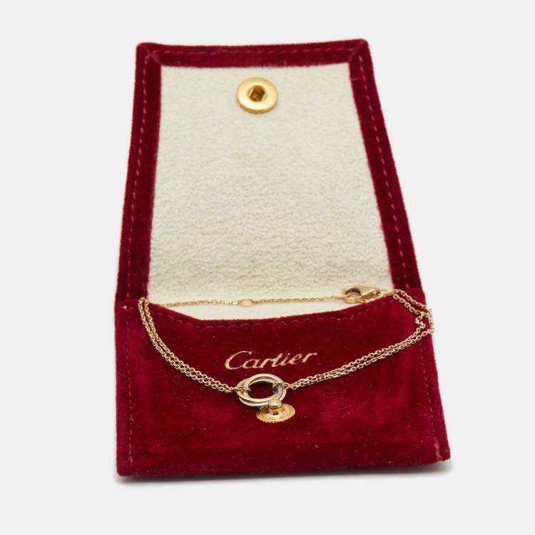 Pre Owned Cartier Trinity 18k Three Tone Gold Bracelet