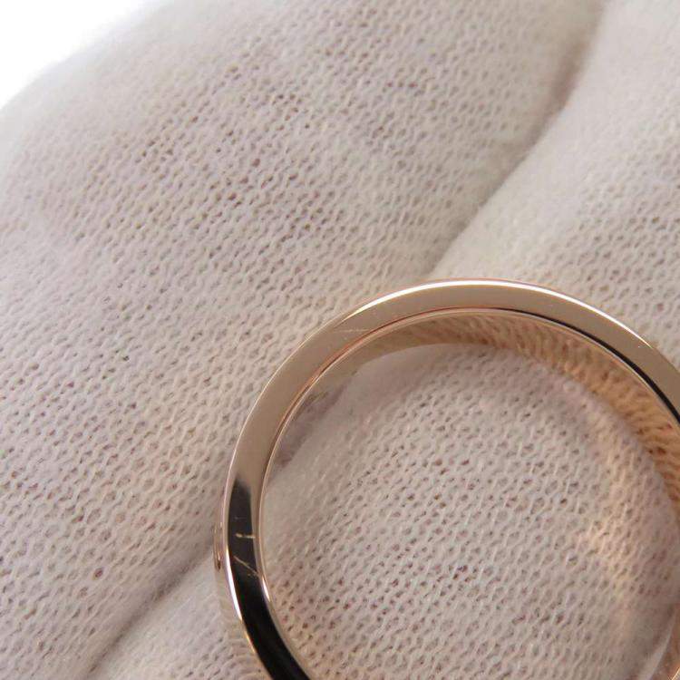 Pre Owned Cartier Love 18K Rose Gold Diamond Ring EU 49