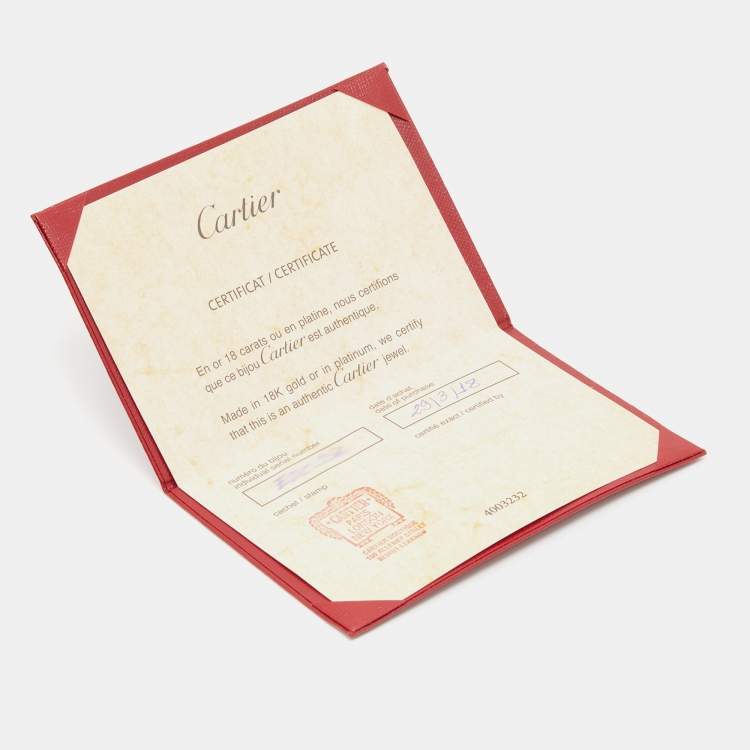 Pre Owned Cartier Cactus De Cartier Diamond 18k Rose Gold Ring Size 54