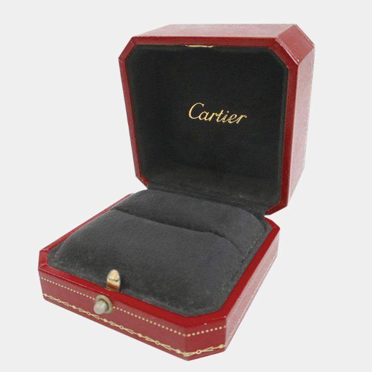 Pre Owned Cartier Maillon Panthere 18K White Gold Ring EU 52