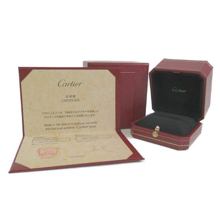 Pre Owned Cartier Trinity 18K Yellow Rose and White Gold Ring EU 52