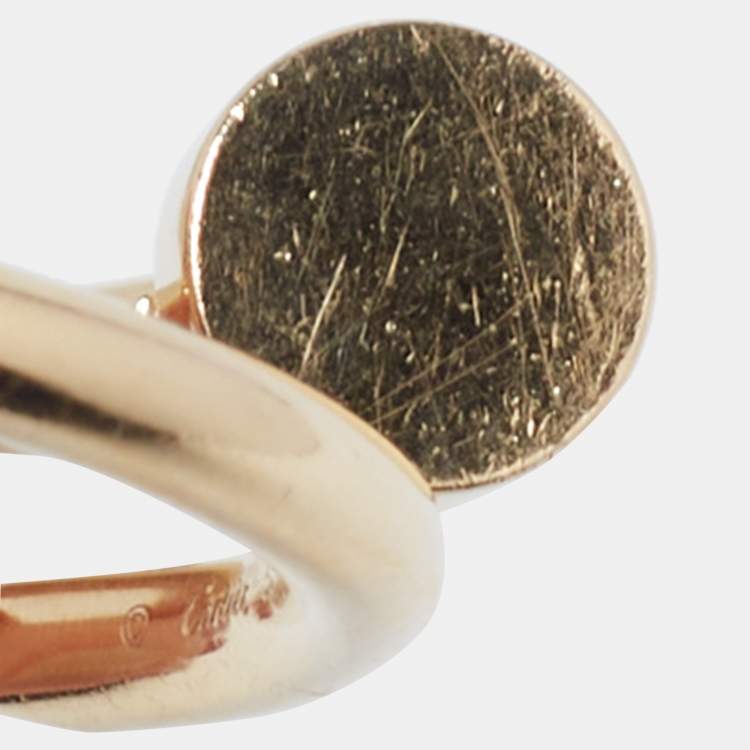 Pre Owned Cartier Juste Un Clou 18K Yellow Gold Ring Size 58