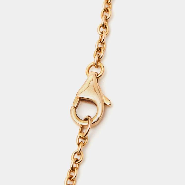 Pre Owned Cartier Love Interlocking Loops 18k Rose Gold Bracelet